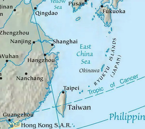 Map: East China Sea Map