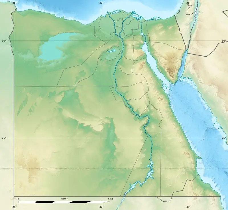 Map: Egypt Relief Location Map