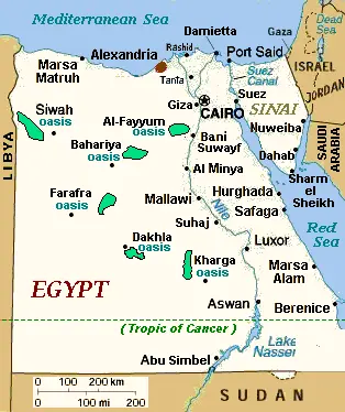 Map: Egyptregionmapcities