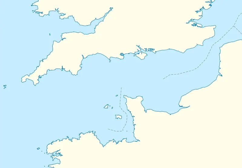Map: English Channel Location Map