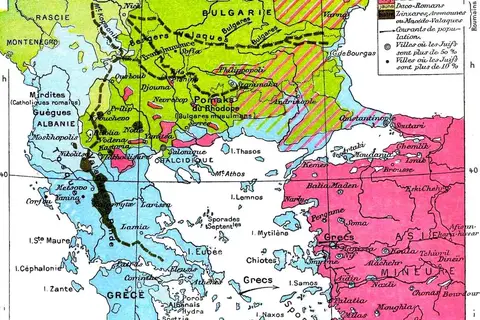 Map: Ethnic Map of the Balkans, 1898