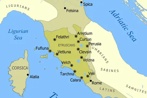 Map: Etruscan Civilization Map