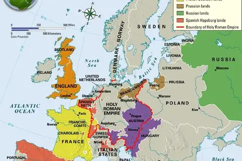 Map: Europe, 1650