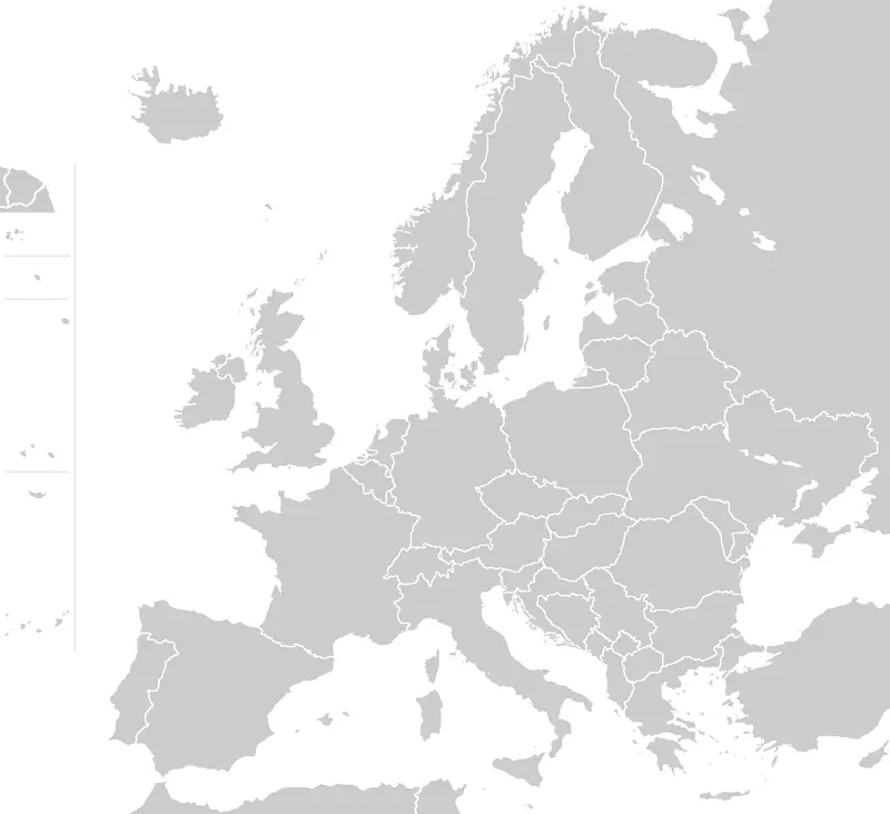 Map: Europe Blank Map