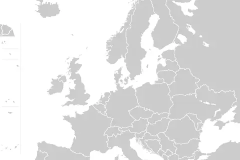 Map: Europe Blank Map