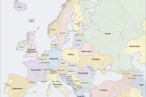 Map: Europe Countries Map Sk