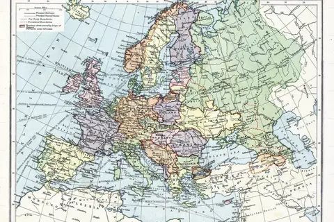 Map: Europe Map 1919