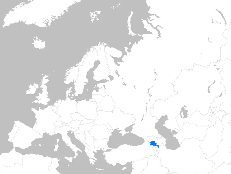 Map: Europe Map Armenia