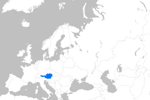 Map: Europe Map Austria