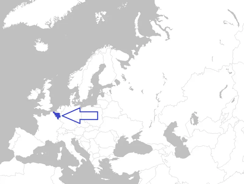 Map: Europe Map Belgium