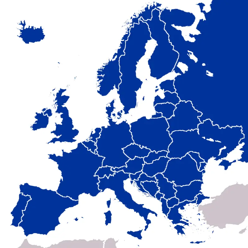 Map: Europe Map Clear