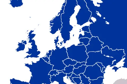 Map: Europe Map Clear