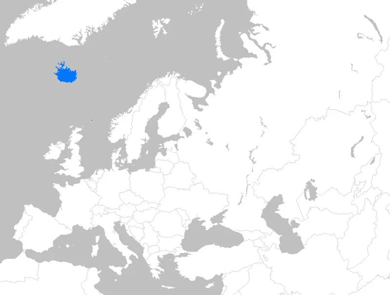 Map: Europe Map Iceland