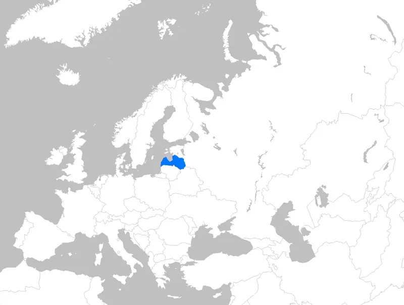 Map: Europe Map Latvia