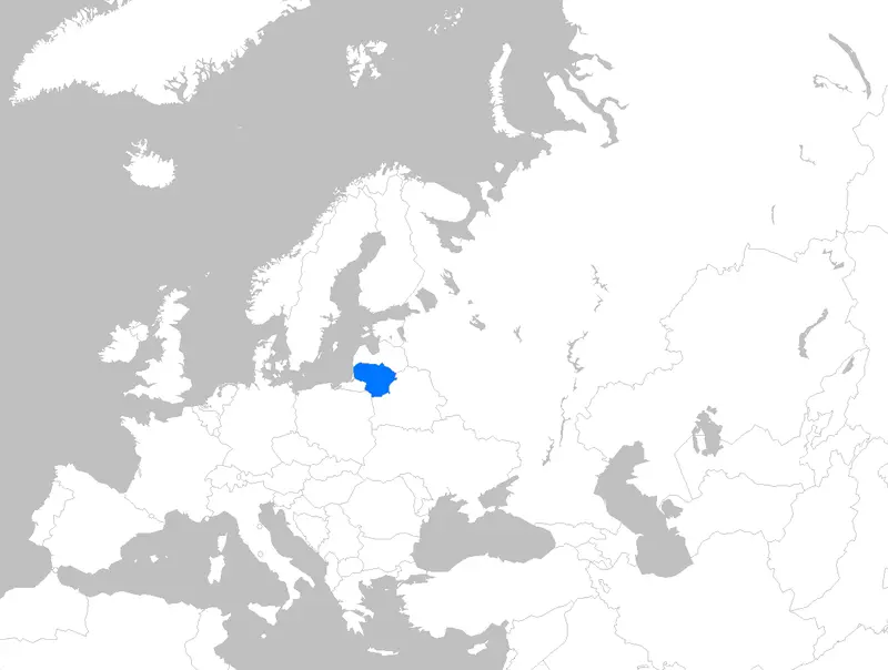 Map: Europe Map Lithuania