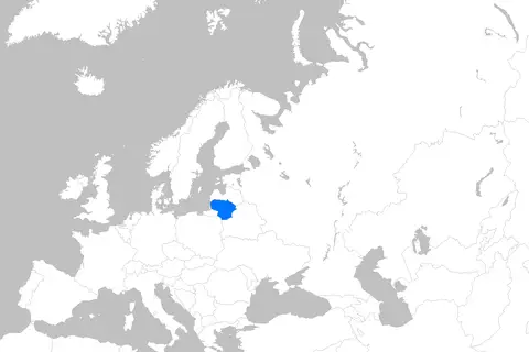Map: Europe Map Lithuania