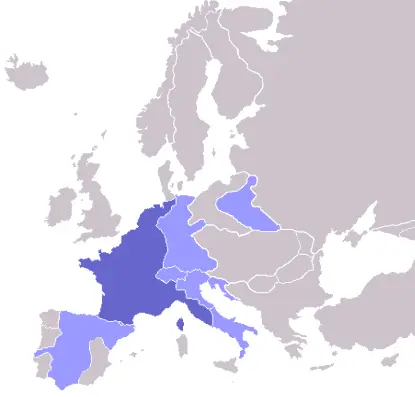 Map: Europe Map Napoleon 1811
