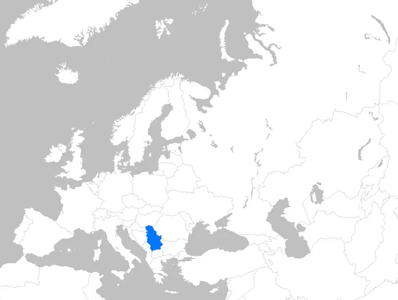 Map: Europe Map Serbia