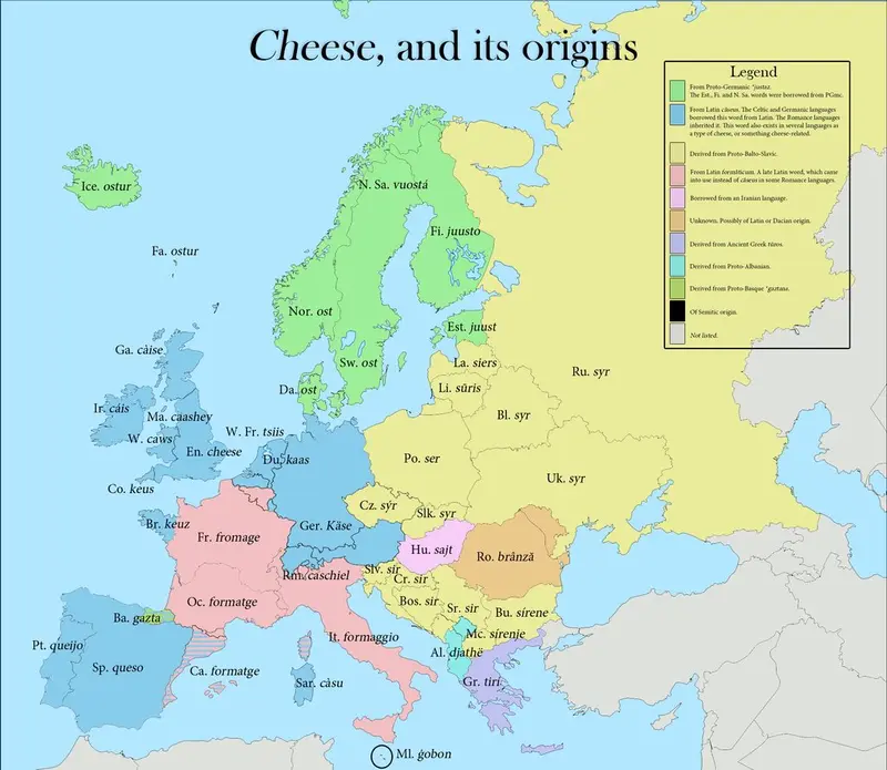 Map: European ‘cheese’