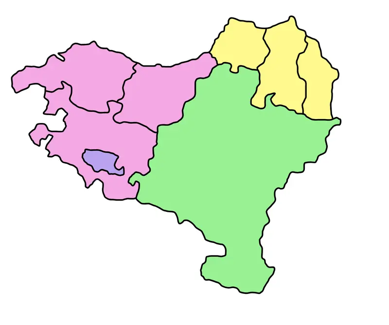 Map: Euskal Herria Mapa Mudo