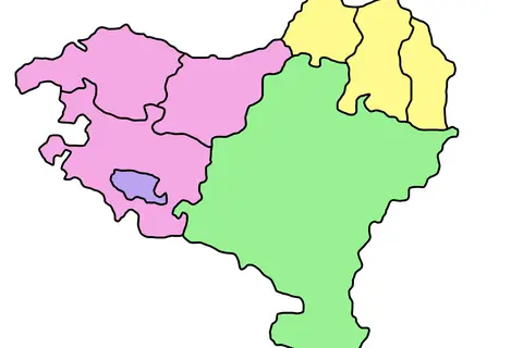 Map: Euskal Herria Mapa Mudo