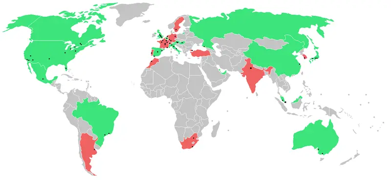 Map: F1 Grand Prix World Map