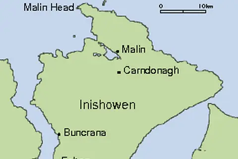 Map: Fahan Inishowen Map