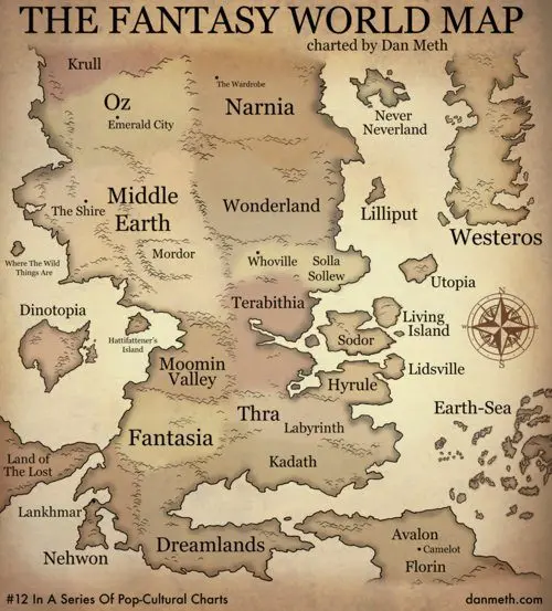 Map: Fantasy map of the World