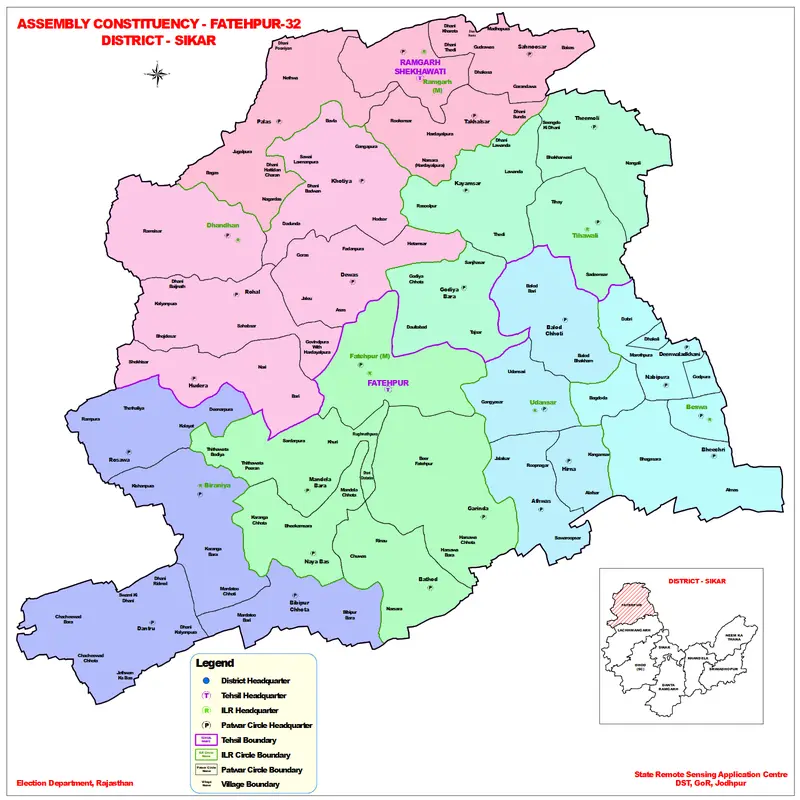 Map: Fatehpur Rajasthan Assembly Map