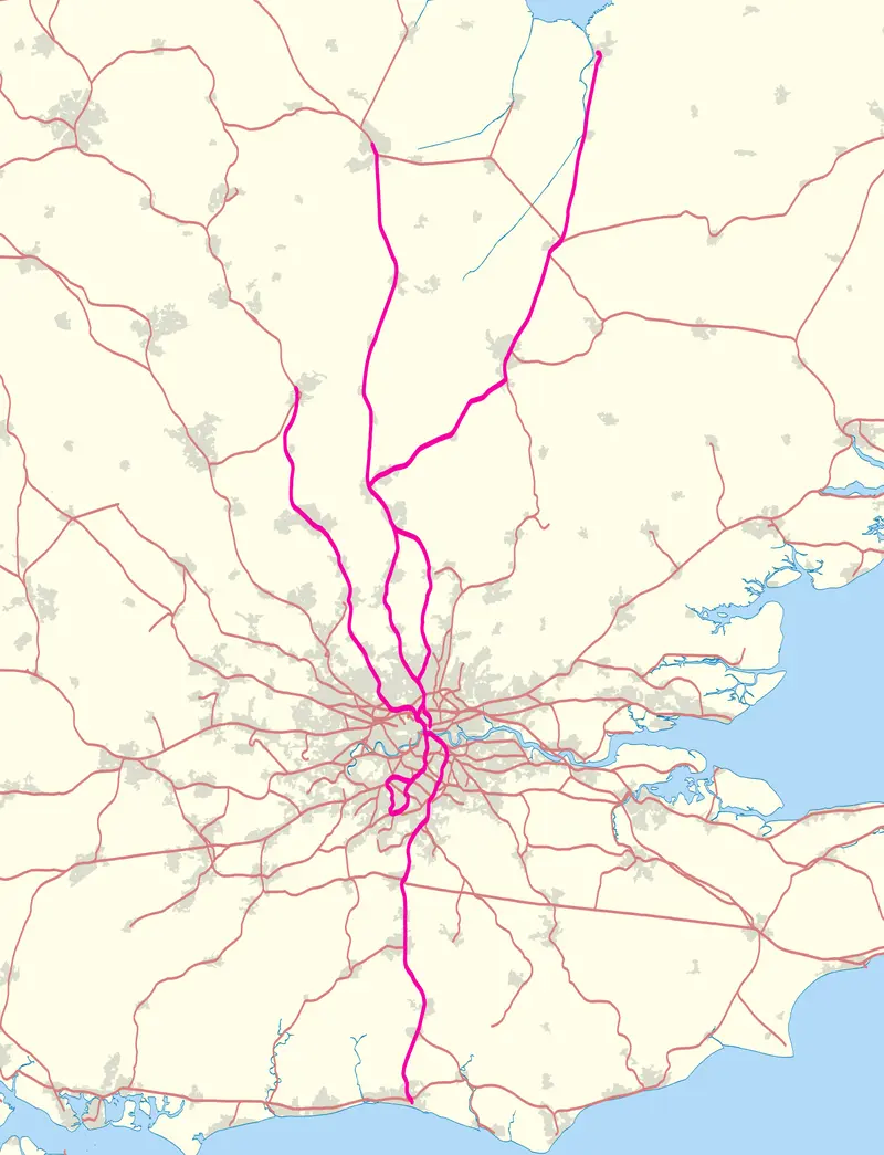 Map: First Capital Connect Route Map 2010
