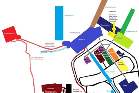 Map: Fiumicino Terminal Map