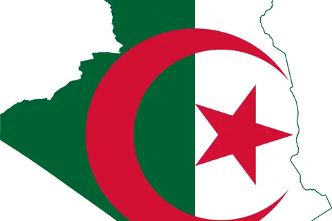 Map: Flag Map of Algeria
