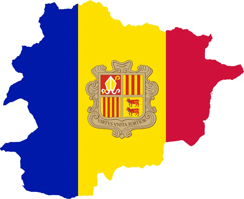 Map: Flag Map of Andorra