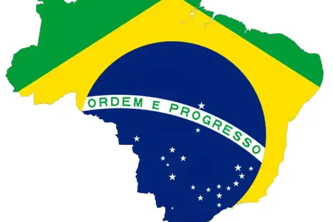 Map: Flag Map of Brazil