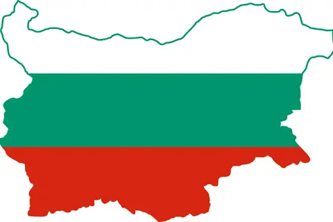 Map: Flag Map of Bulgaria