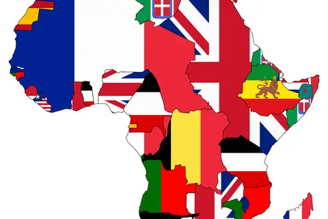 Map: Flag Map of Colonial Africa 1913