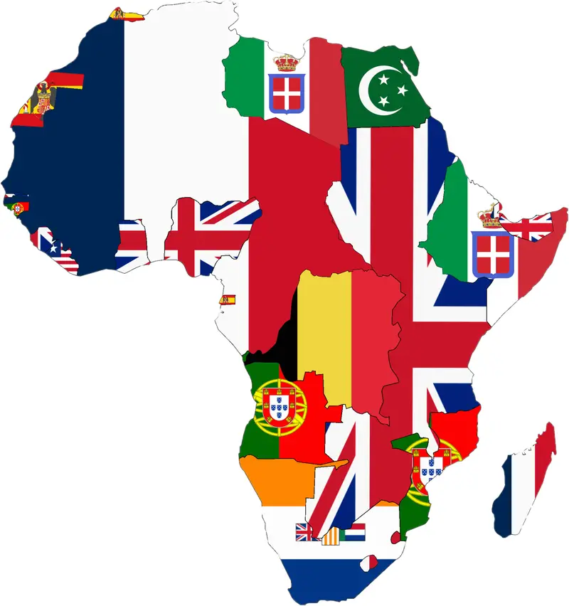 Map: Flag Map of Colonial Africa 1939