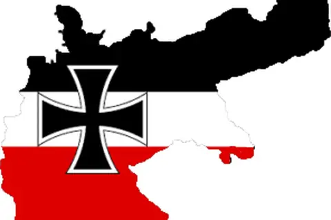 Map: Flag Map of German Empire Ww1