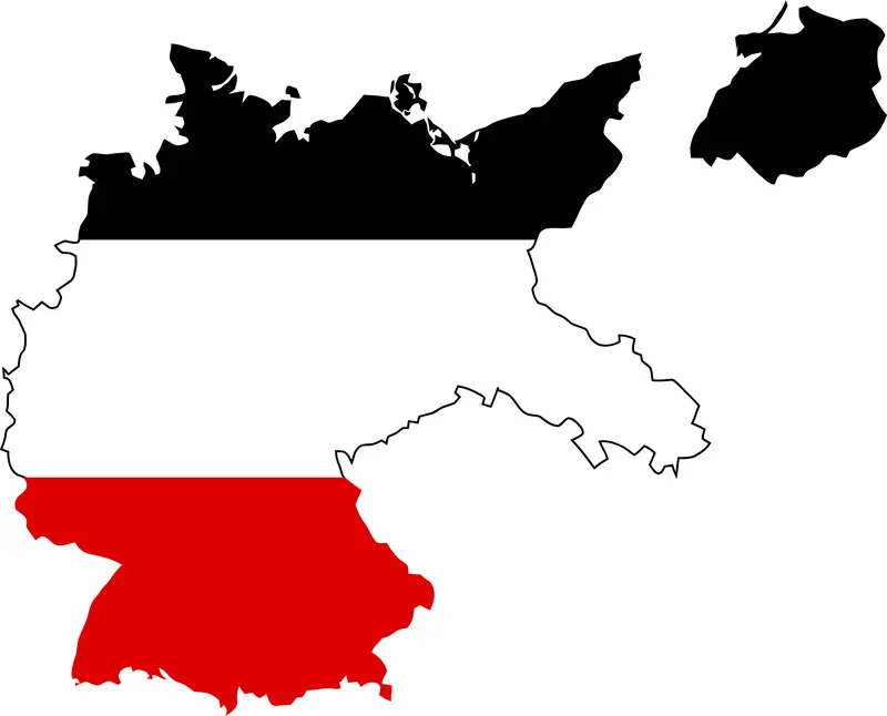 Map: Flag Map of Germany 1933