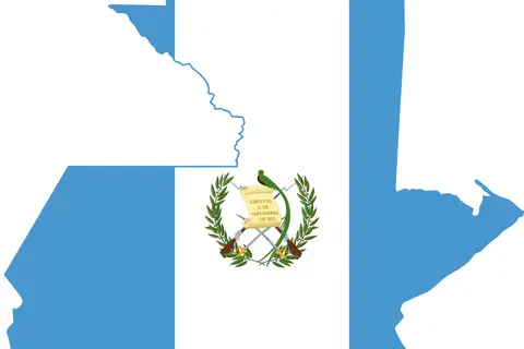 Map: Flag Map of Guatemala