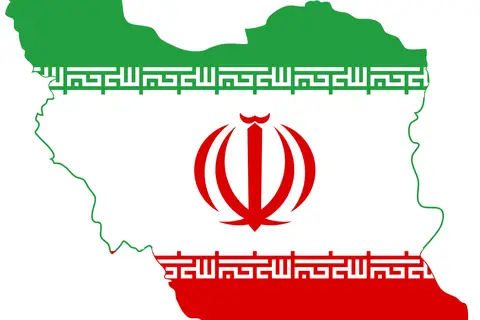 Map: Flag Map of Iran