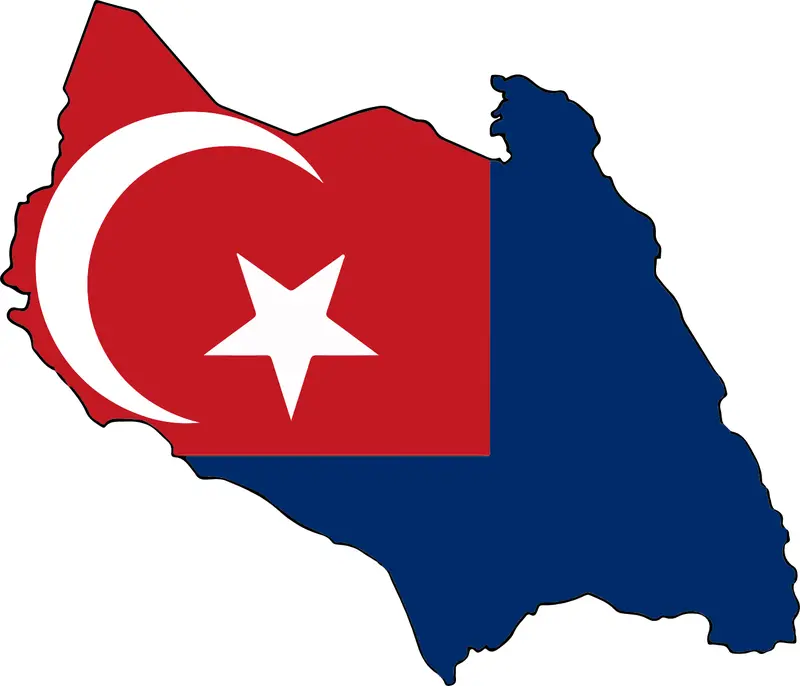 Map: Flag Map of Johor