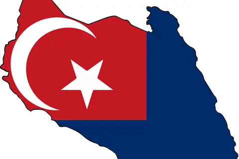 Map: Flag Map of Johor