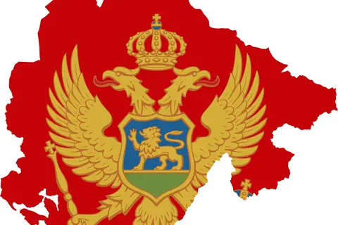 Map: Flag Map of Montenegro