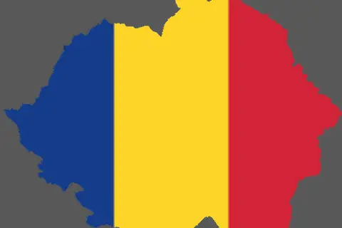 Map: Flag Map of Romania 1939