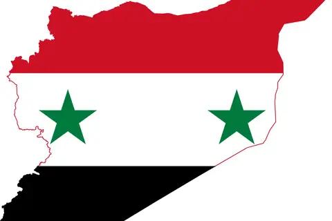 Map: Flag Map of Syria