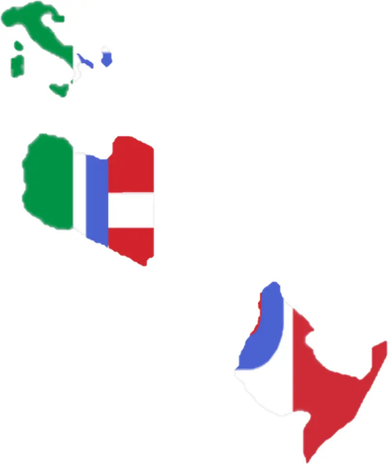Map: Flag Map of the Italian Empire
