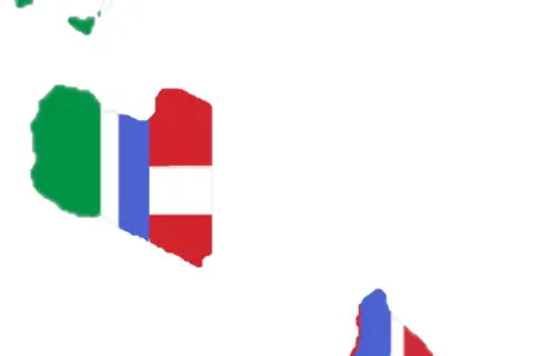 Map: Flag Map of the Italian Empire