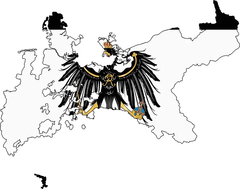 Map: Flag Map of the Kingdom of Prussia 17011918