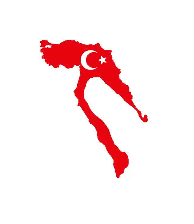 Map: Flag Map of the Ottoman Empire 1914